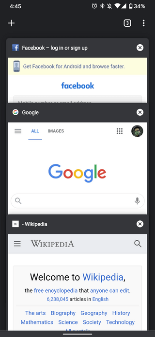 chrome-vertical-card-view