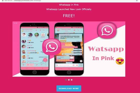 Pink WhatsApp. ( Tín dụng hình ảnh: Twitter/@rajaharia)