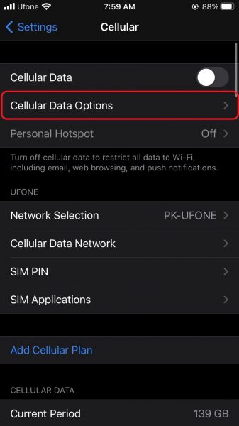 Tìm hiểu cách bật Chế độ dữ liệu thấp trên iPhone