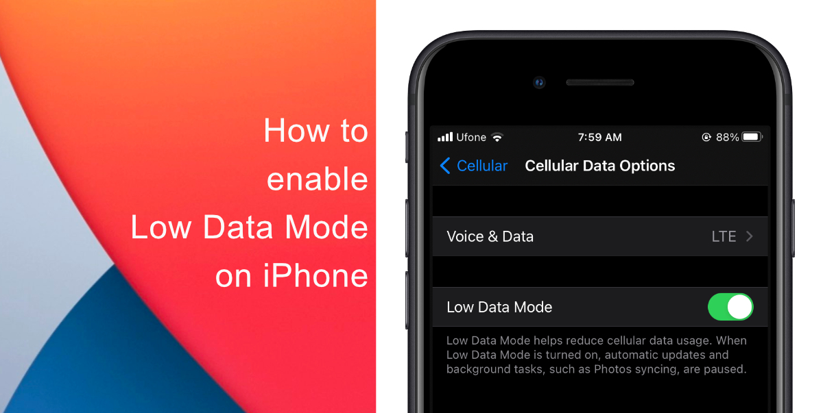 Cách bật Chế độ dữ liệu thấp trên iPhone