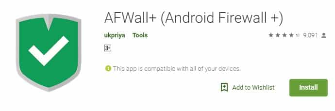 Sử dụng AFWall +