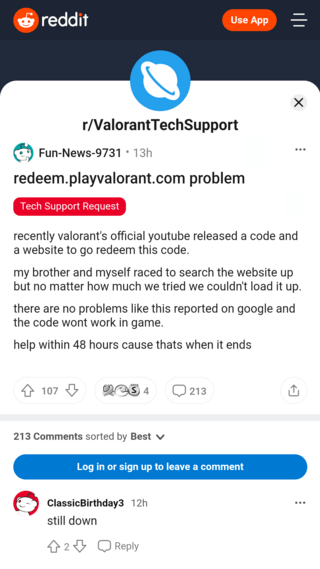 valorant-Red-website-down