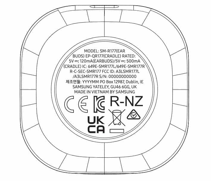 Samsung Galaxy Buds 2 FCC 2