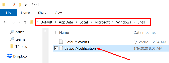 shell-layout-modification-xml-file-windows-10