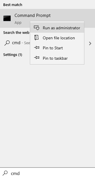 Cmd Quản trị tối thiểu
