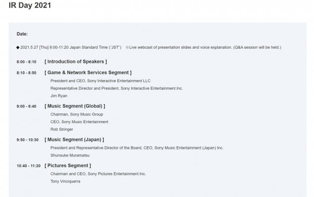 Ông chủ của PlayStation, Jim Ryan để thảo luận về trò chơi ngày hôm nay tại IR Day 54 của Sony | TweakTown.com