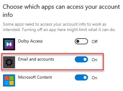 Email và tài khoản tối thiểu