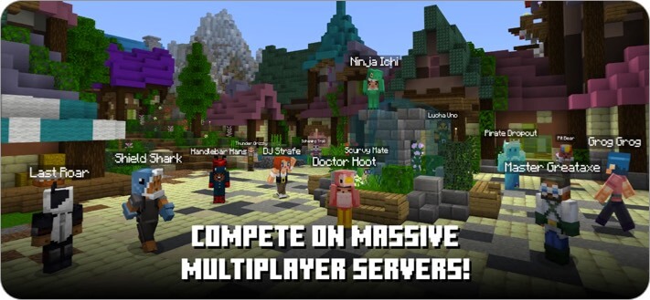 ảnh chụp màn hình trò chơi minecraft iphone