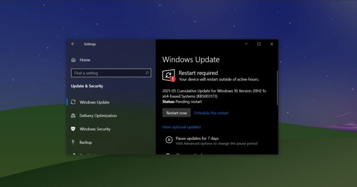 Windows 10 KB5003173