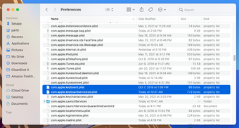 Xóa tệp plist