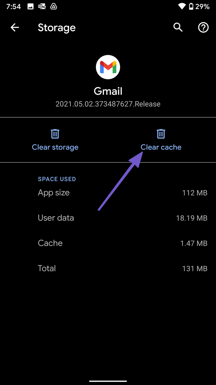 Xóa bộ nhớ cache trên gmail