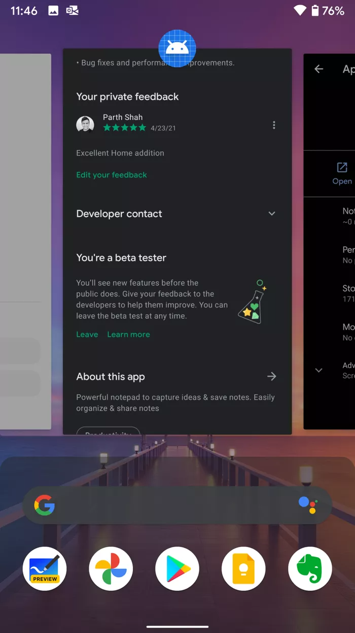 Xóa ứng dụng khỏi nền