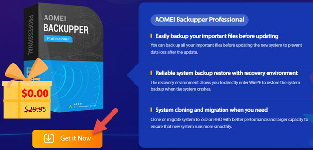 Aomei Backupper Pro Giveaway