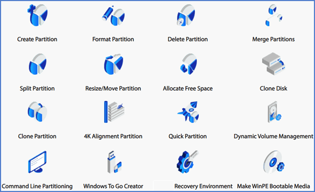 Aomei Partition Assistant Pro Features