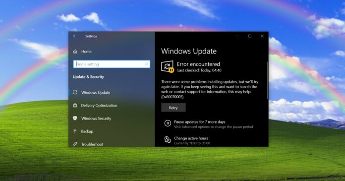 Sự cố Windows 10 KB5003637