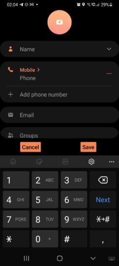 Bàn phím số Samsung