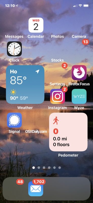 iPhone thiếu biểu tượng