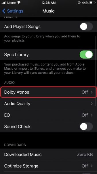 Cách bật Âm thanh không gian Apple Music Dolby Atmos trên iPhone