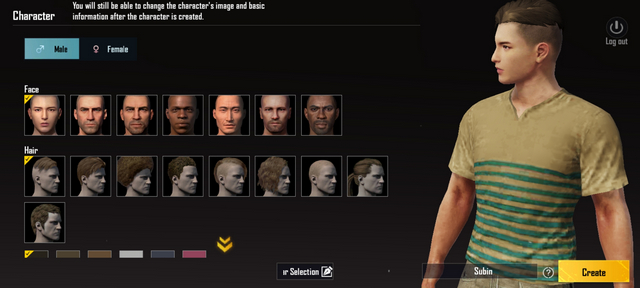 chọn trang phục và đặt tên bgmi