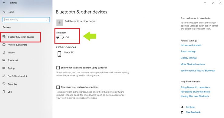 Đổi tên thiết bị Bluetooth