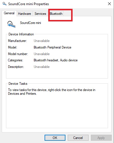 Tab Bluetooth