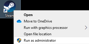 Chạy với tư cách quản trị viên