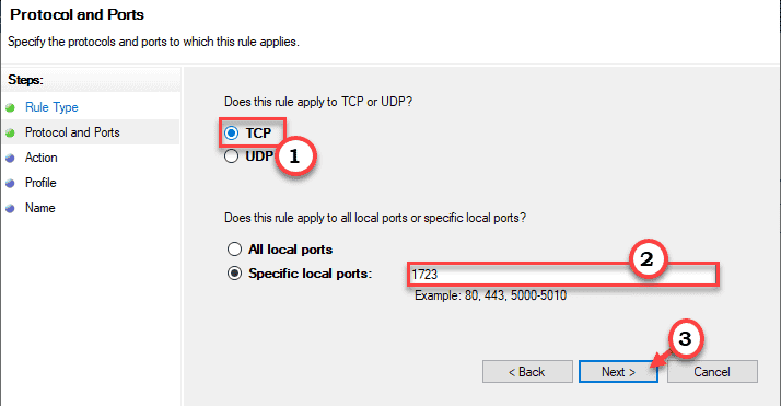 Tcp 1723 Tối thiểu