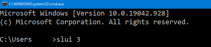 Lệnh Slui Trong Dấu nhắc Lệnh
