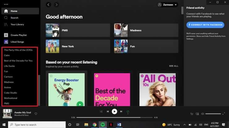 Declutter Ứng dụng Spotify