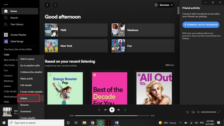 Declutter Spotify App