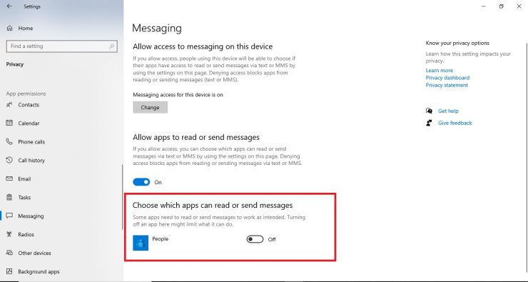 Ngăn ứng dụng truy cập nội dung