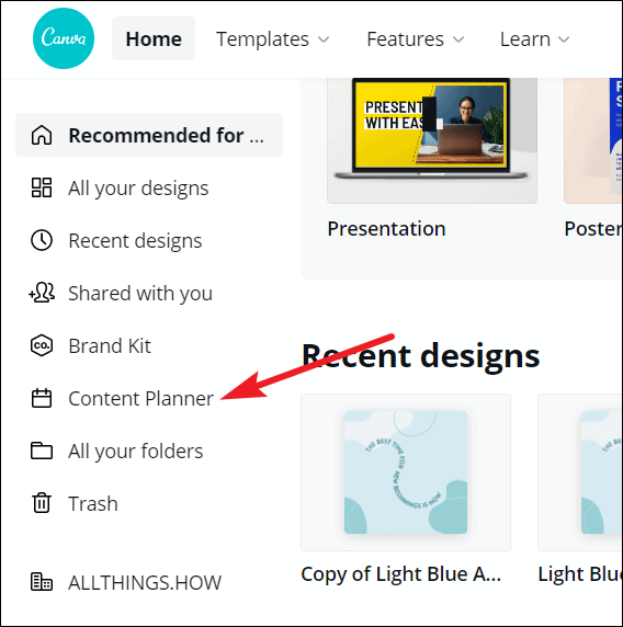 công cụ lập kế hoạch bằng canva