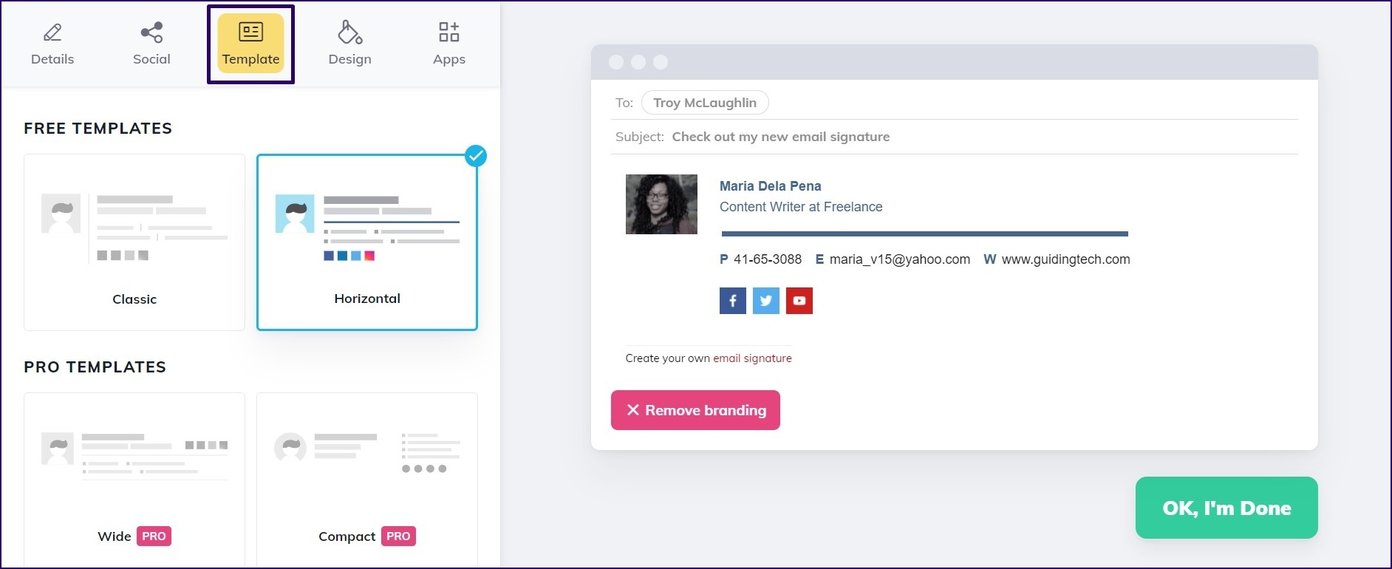 Create email signature on yahoo mail step 17