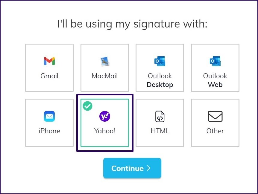 Create email signature on yahoo mail step 21