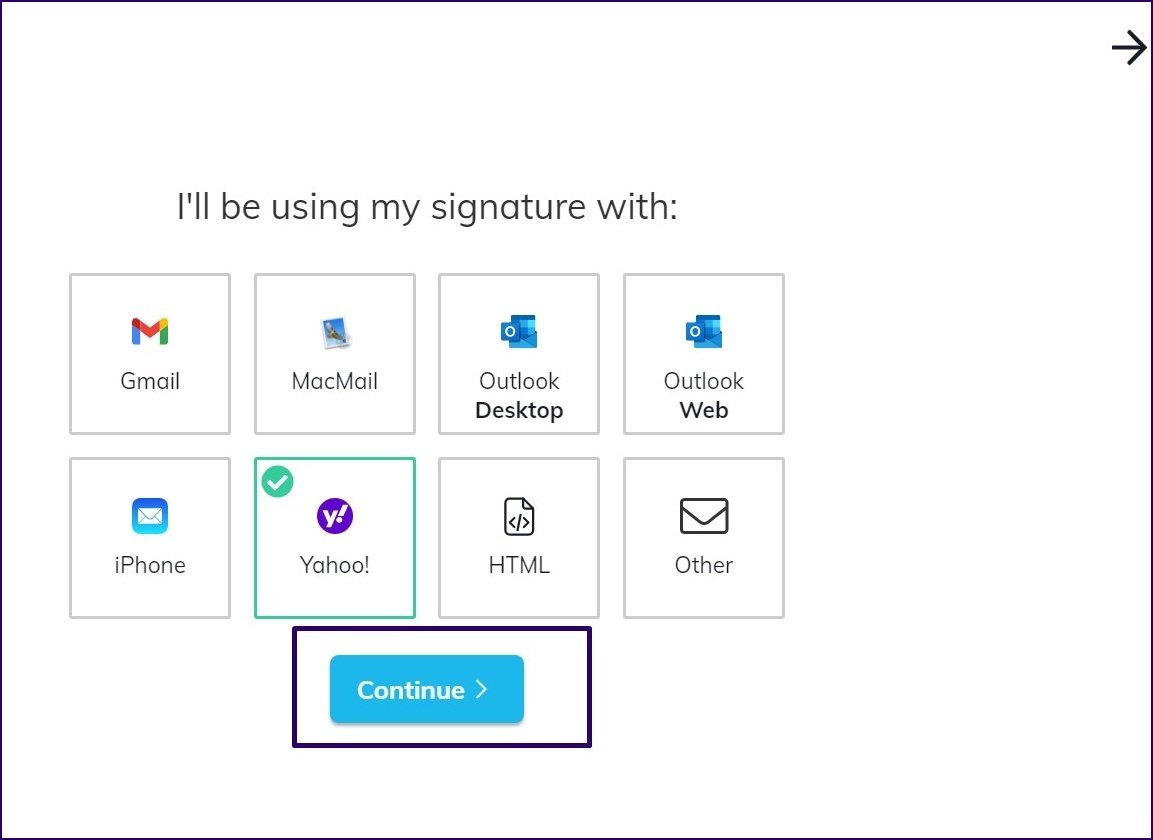 Create email signature on yahoo mail step 22