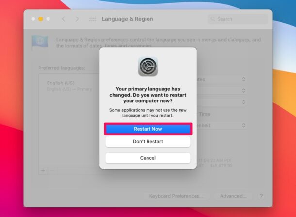 Cách thay đổi vùng Mac của bạn