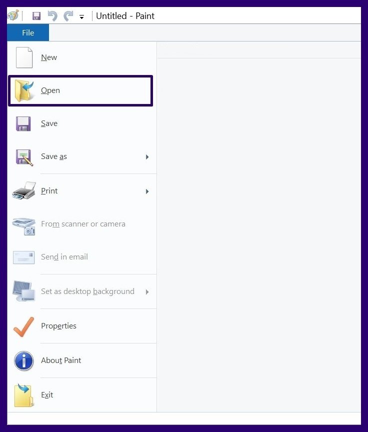 Thêm đường viền bằng microsoft paint bước 3