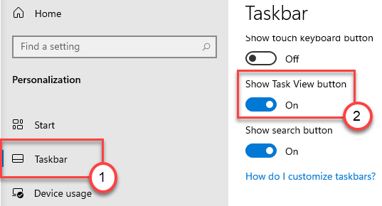 Hiển thị Chế độ xem Tác vụ Tối thiểu