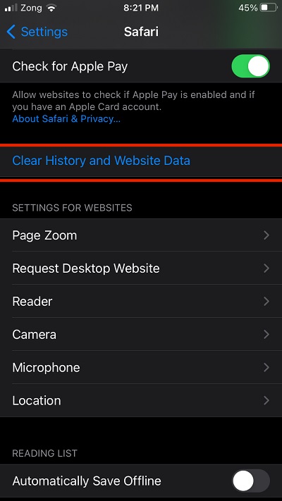 Xóa lịch sử và duyệt web trong Safari trên iPhone và iPad
