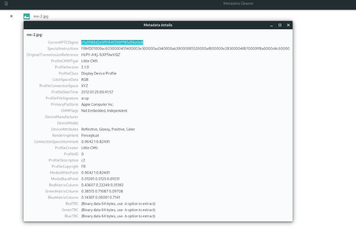 dọn sạch siêu dữ liệu khỏi các tệp trên Linux