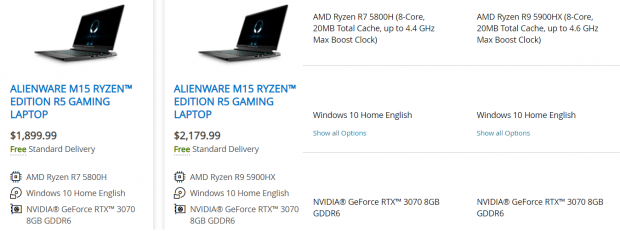 Dell phá sản GeForce RTX 3070 trong Alienware m15 R5 chơi game lapt op 05 | TweakTown.com Dell phá sản GeForce RTX 3070 trong máy tính xách tay chơi game Alienware m15 R5 05 | TweakTown.com