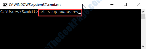Net Stop Wuauserv