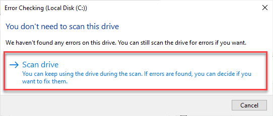 Ổ đĩa quét tối thiểu