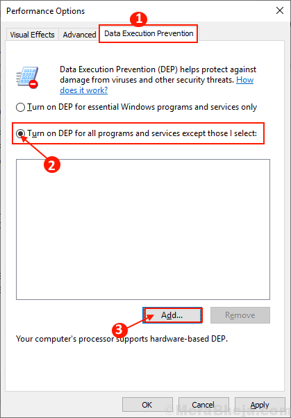 Ngăn chặn Thực thi Dữ liệu (dep)