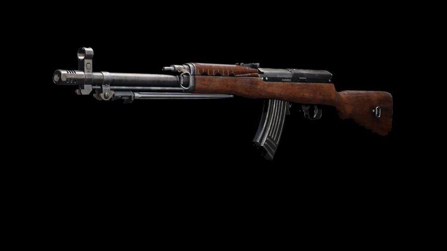 Kiểu 63 nổi bật trên nền đen nền trong menu vũ khí xem trước của Call of Duty Warzone