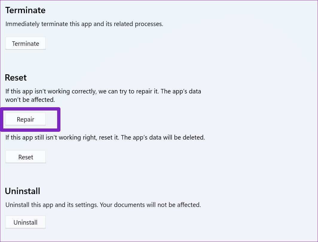 Sửa chữa whatsapp trên windows