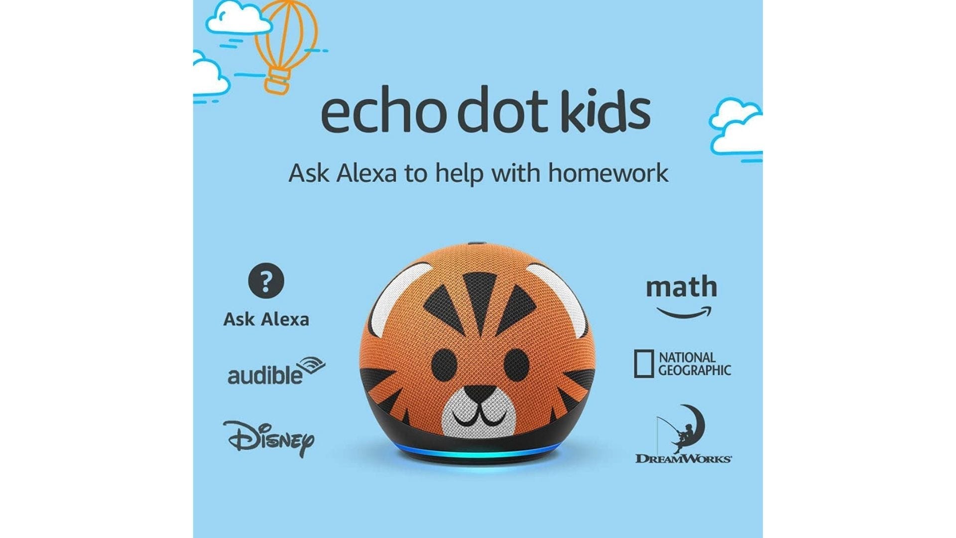 amazon echo dot kids tiger design