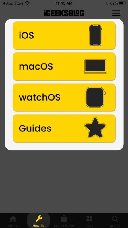 How-To trong ứng dụng iGeeksBlog iOS