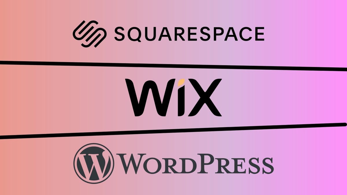 hình ảnh nổi bật của trình tạo trang web tốt nhất bao gồm squarespace wix và wordpress.org