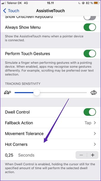 Iphone bật góc nóng